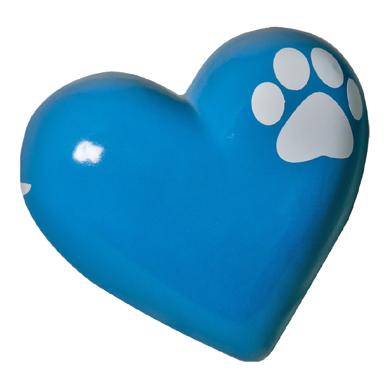 CORAZÓN HUELLA ROSA Y AZUL